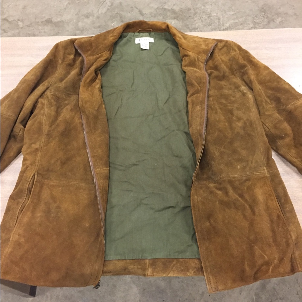 J Crew 100% Suede Leather Jacket